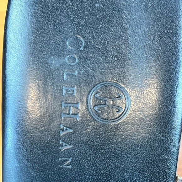 Cole Haan Strappy Heels Brown Leather Slide Sz 10 Made in Brazil - Picture 5 of 16